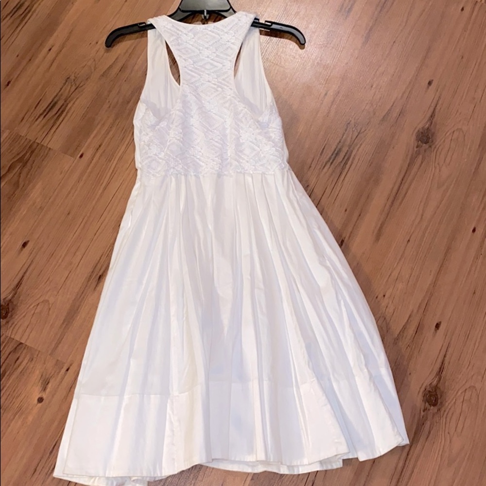Maggie London white cotton dress